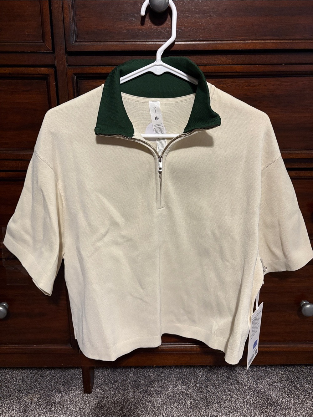Lululemon Structured Knit 1/2 Zip Short Sleeve